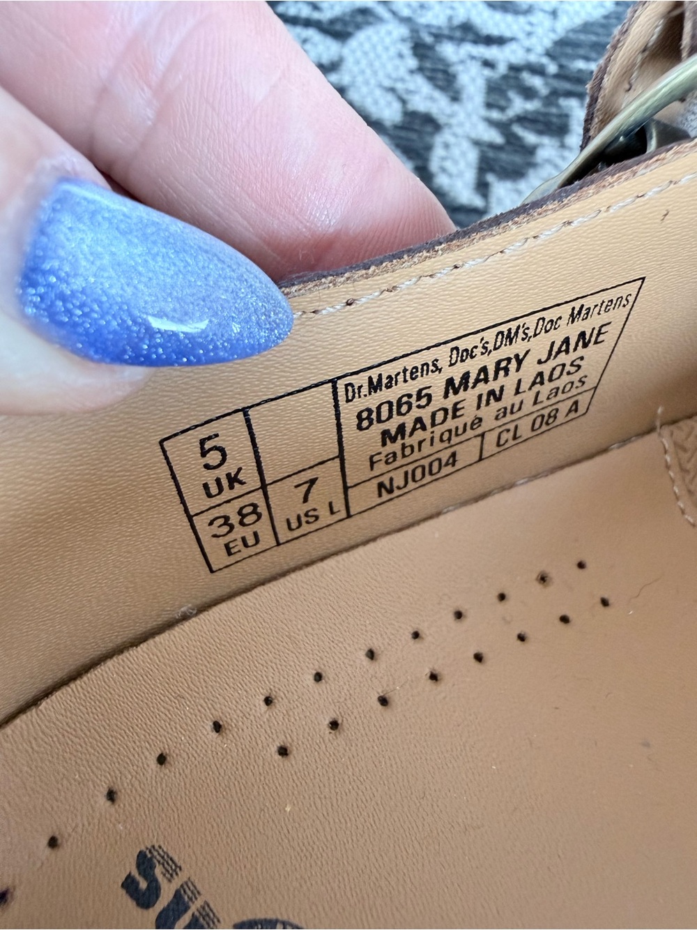 NIB Dr. Martens 8065 Crazy Horse Brown Mary Janes 7 - Picture 13 of 13